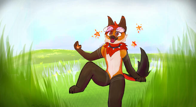 Scenic shot of Clay, my fursona! Scenic shot of Clay, my fursona!