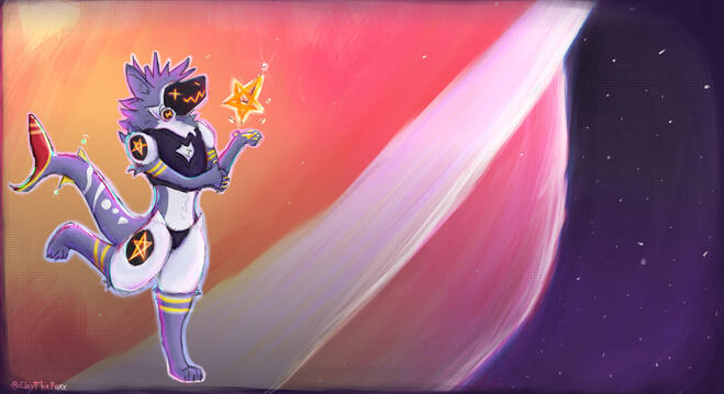 Scenic shot of a character design i made up on the fly Scenic shot of a character design i made up on the fly